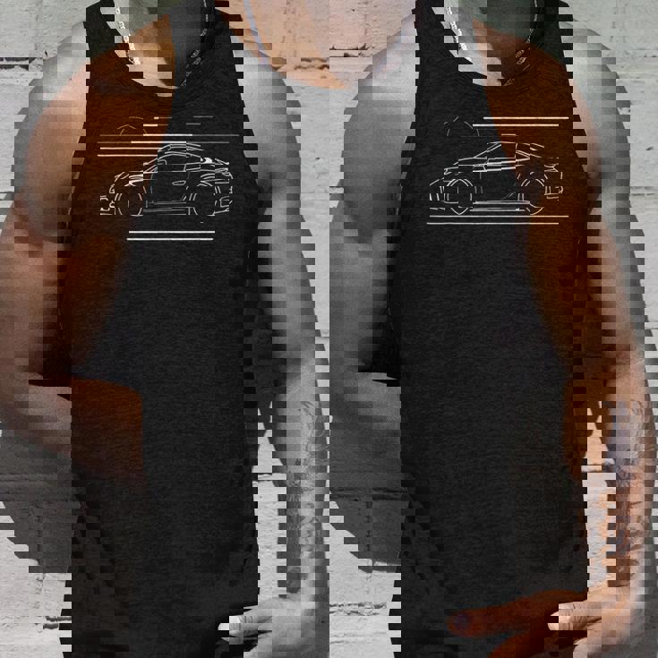 伝説のスポーツカーtシャツ アイコニックな911シルエットデザイン タンクトップ 彼への贈り物