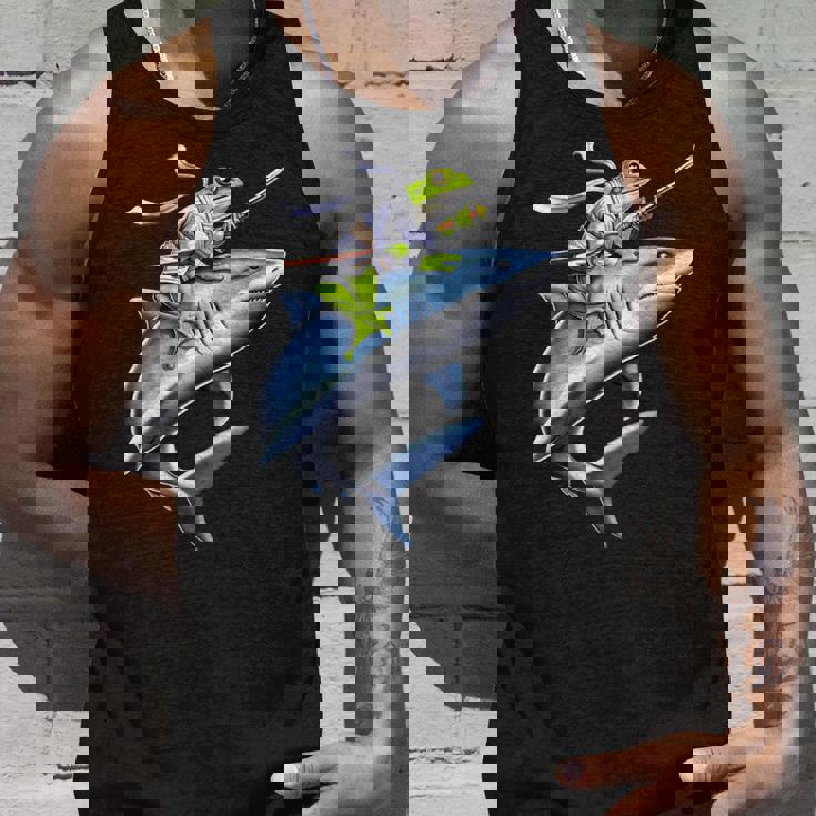 侍ニンジャカエルがサメに乗る日本の戦士面白い タンクトップ 彼への贈り物