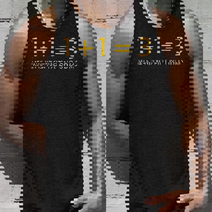 保護なしの数学 面白い楽しい タンクトップ 彼への贈り物