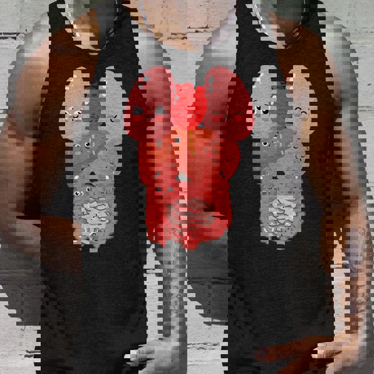 内臓 面白い 人体 解剖学 微笑 タンクトップ 彼への贈り物