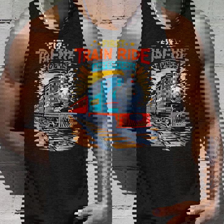 初電車 乗る 鉄道 アドベンチャー 風景 旅行 メモリーギア タンクトップ 彼への贈り物