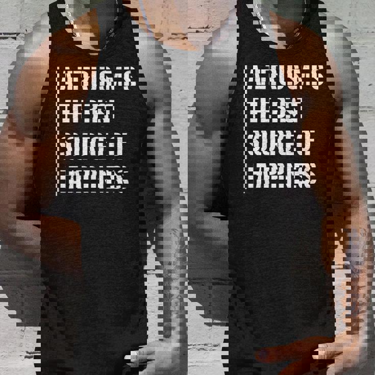 利他主義は幸福の源。利他主義者デザイン タンクトップ 彼への贈り物