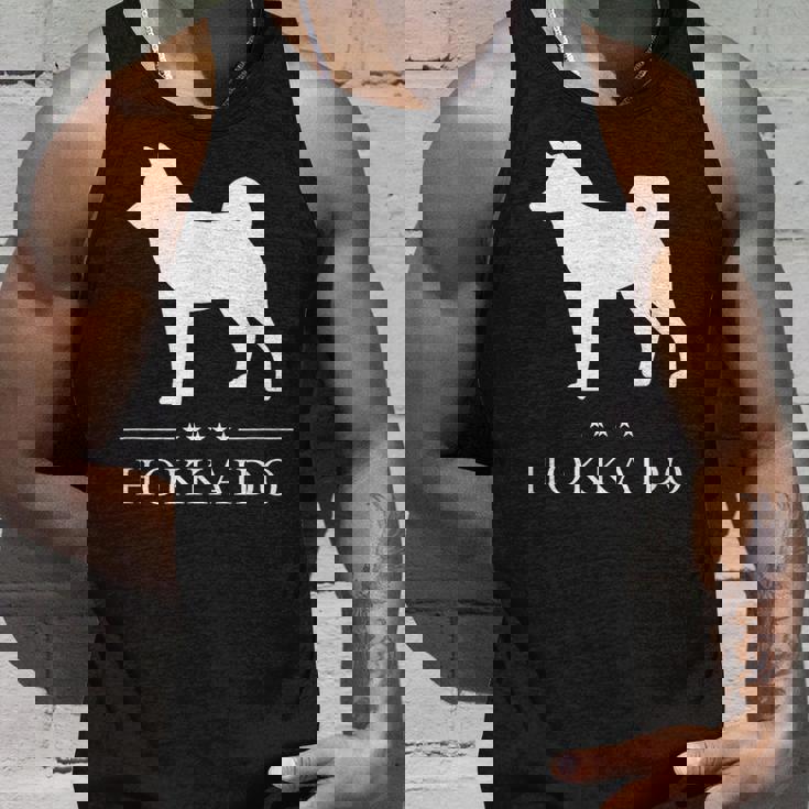 北海道犬 白シルエット タンクトップ 彼への贈り物