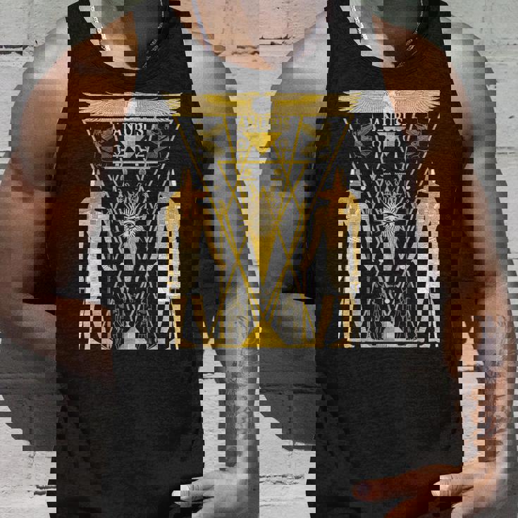 古代エジプトの神アヌビス ケメティックネーターアンプ タンクトップ 彼への贈り物