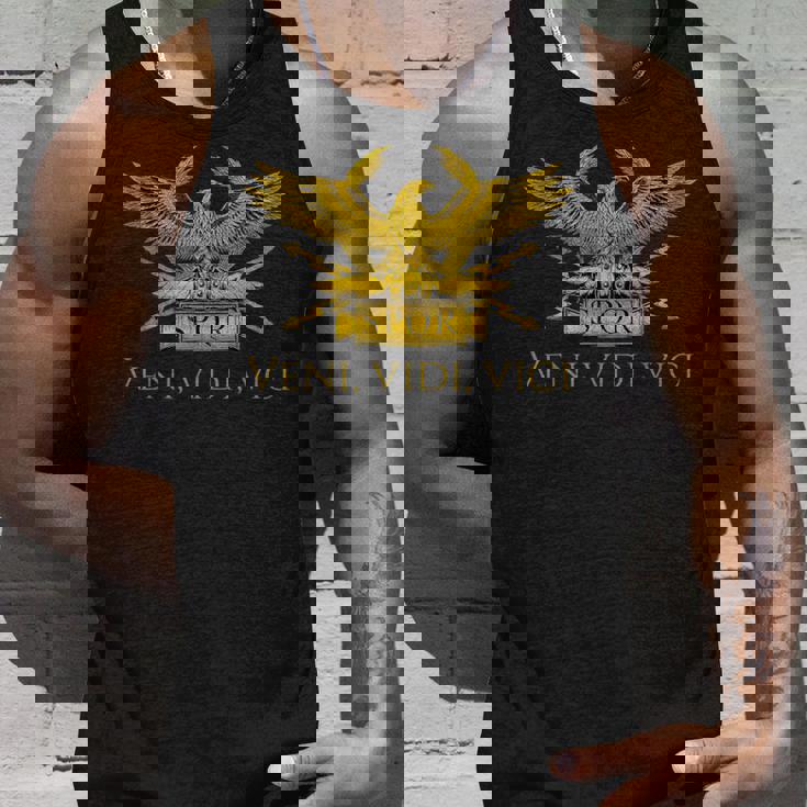 古代ローマ軍団 イーグル ジュリアス・シーザー ヴェニ・ヴィディ・ヴィチ タンクトップ 彼への贈り物