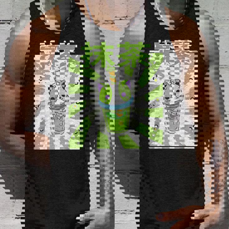 可愛いレトロ90年代日本のカワイイ I Love Matcha ファニー抹茶 タンクトップ 彼への贈り物