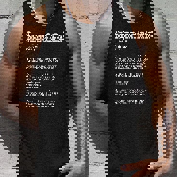 史上最高のシンガプーラ猫お父さん定義面白い猫好き タンクトップ 彼への贈り物