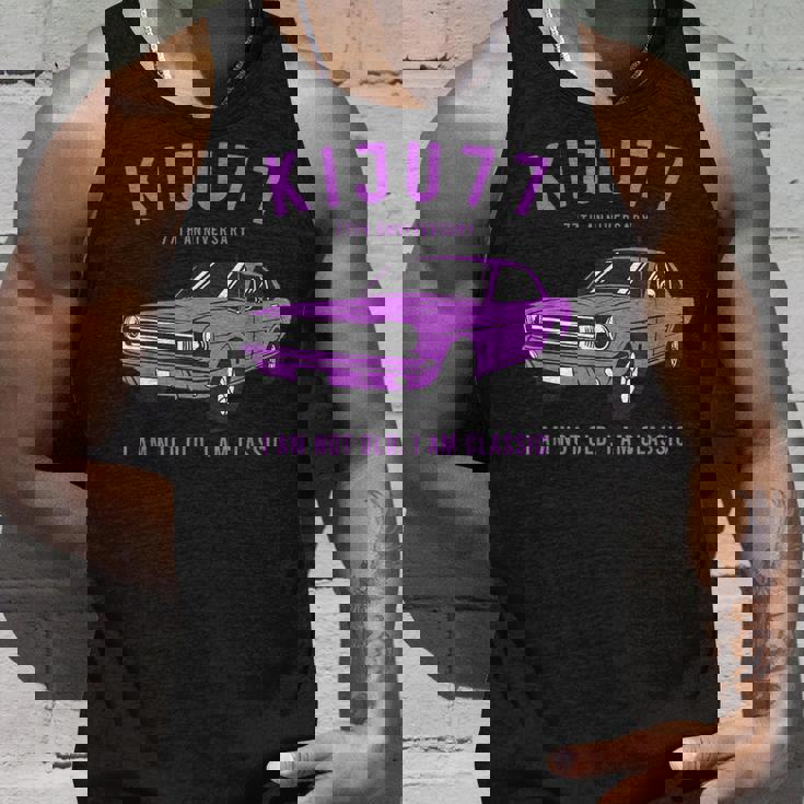 喜寿祝い 車好き 父 男性 おしゃれ クラシックカー 77歳 I'm Not Old I'm Classic タンクトップ 彼への贈り物