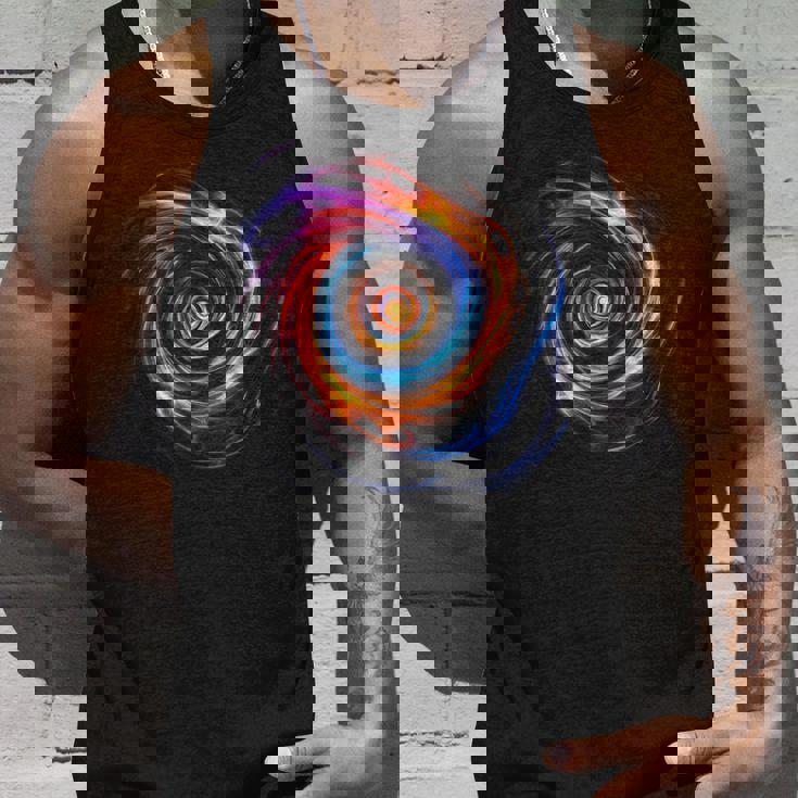 回転するレインボーフレームワールプール。 タンクトップ 彼への贈り物