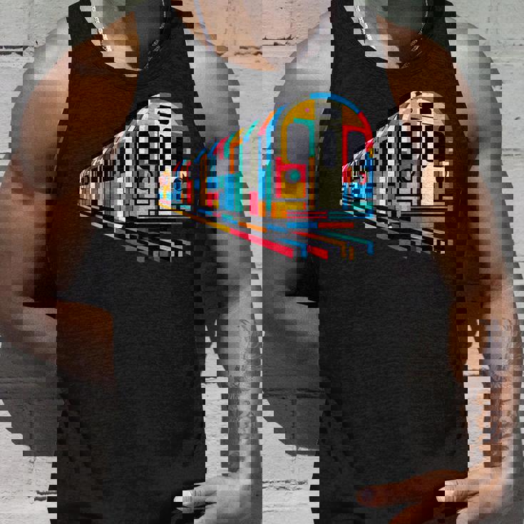 地下鉄 列車 地下鉄 機関車 鉄道愛好家 タンクトップ 彼への贈り物