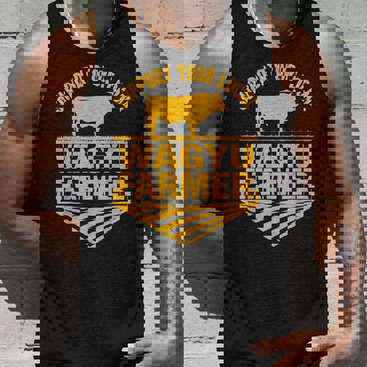 地元和牛農家を応援 牛和牛牧場。 タンクトップ 彼への贈り物