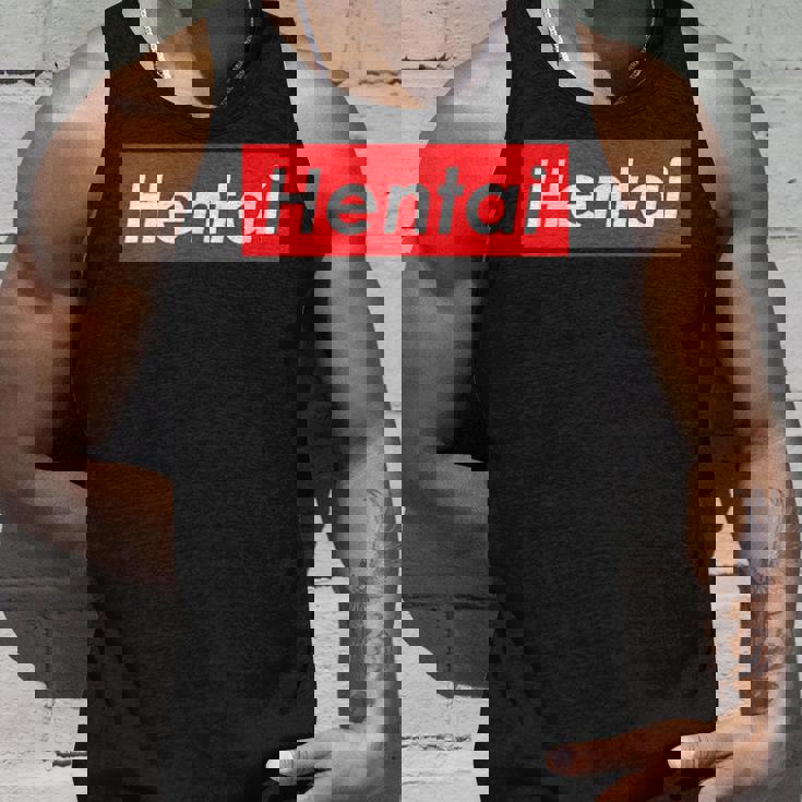 変態レッドボックスロゴ タンクトップ 彼への贈り物