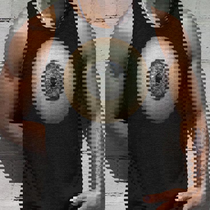 大きなグレー 目玉 不気味 面白い レイジー イージー ハロウィン コスチューム タンクトップ 彼への贈り物