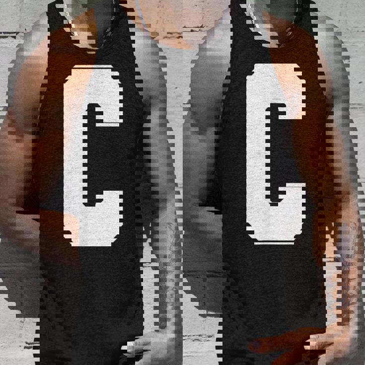 大文字 C アルファベット モノグラム イニシャル タンクトップ 彼への贈り物