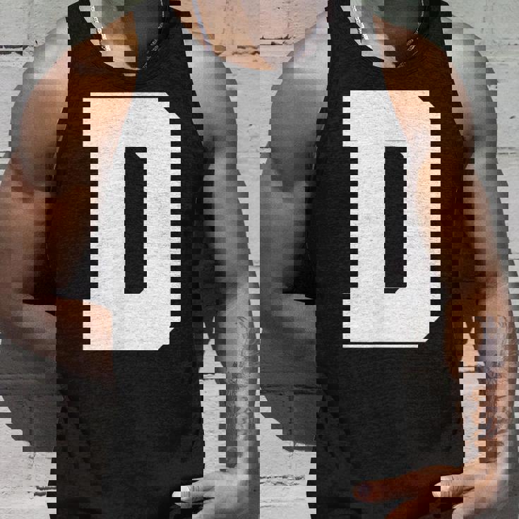 大文字 D アルファベットモノグラム イニシャル タンクトップ 彼への贈り物