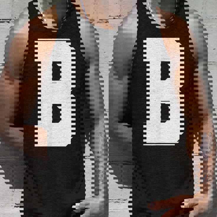 大文字b アルファベットモノグラム イニシャル タンクトップ 彼への贈り物