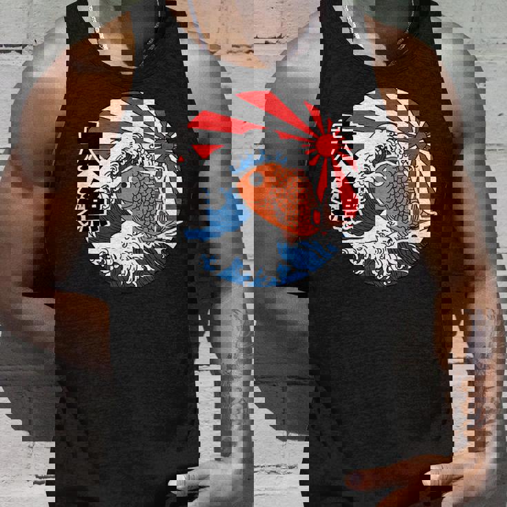 大漁旗 魚 鯛 旗 イラスト 波 ソーラン節 かわいい おもしろ おしゃれ タンクトップ 彼への贈り物