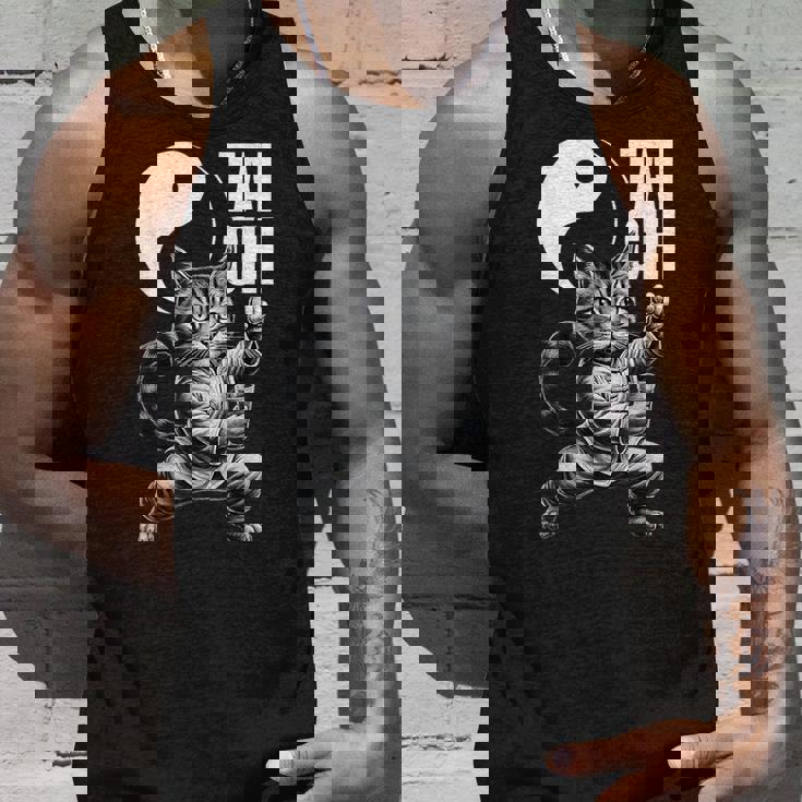 太極拳 猫 ボバ ティー 面白い カワイイ 武道 禅 キティ タンクトップ 彼への贈り物