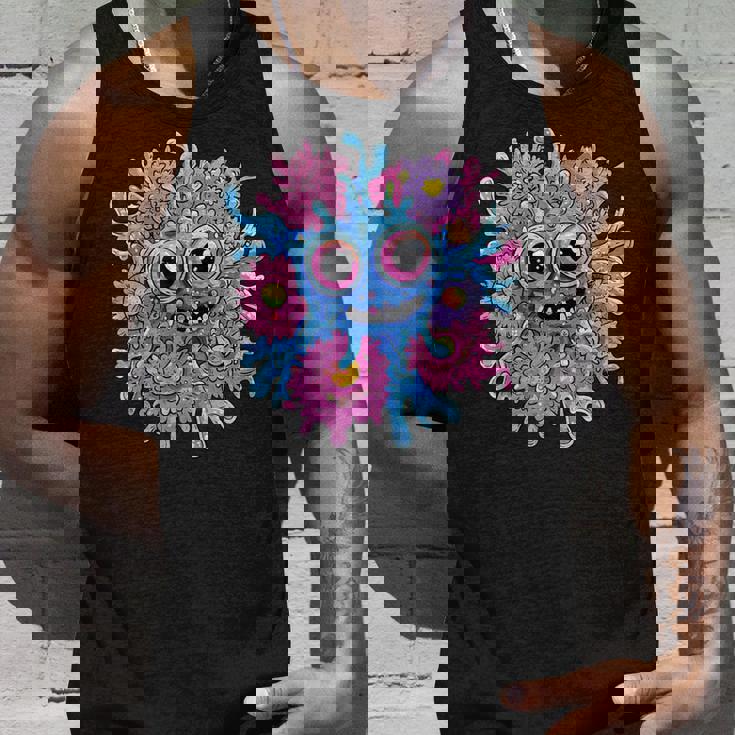 奇抜なハッピーモンスター 大きな瞳 タンクトップ 彼への贈り物