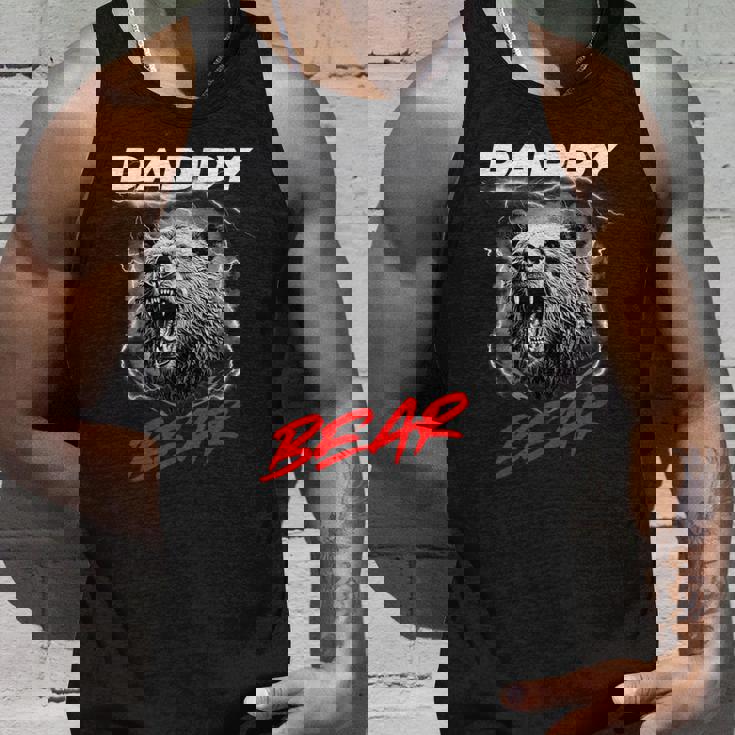 子グマを守る自慢のパパベア タンクトップ 彼への贈り物