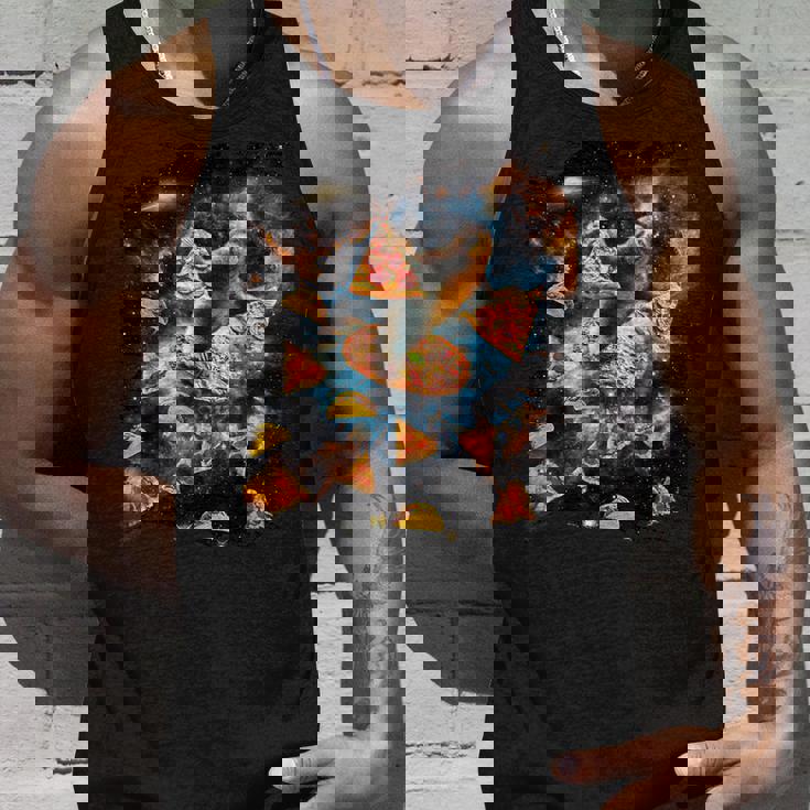 宇宙でピザタコスを食べるギャラクシーナマケモノ タンクトップ 彼への贈り物