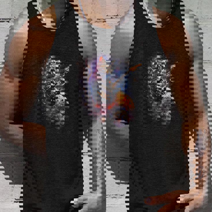 宇宙の猫 スピリット 銀河 ギター サイエンス タンクトップ 彼への贈り物