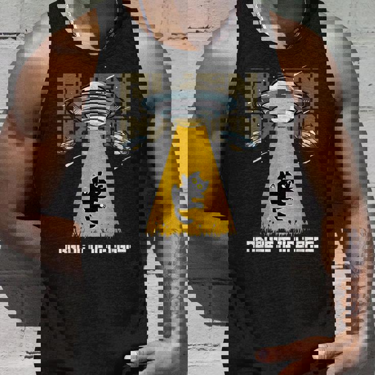 宇宙人 侵略 Abduct Me Please 宇宙船 おもしろ猫 Ufo タンクトップ 彼への贈り物