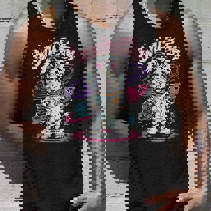 宇宙飛行士うさぎ 宇宙うさぎ タンクトップ 彼への贈り物