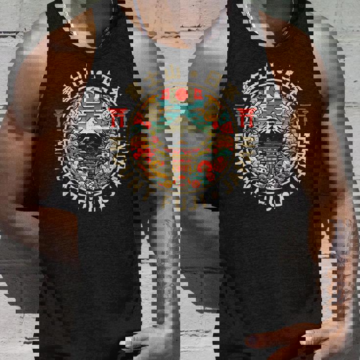 富士山 日本土産 日本の漢字 富士山 お土産 タンクトップ 彼への贈り物