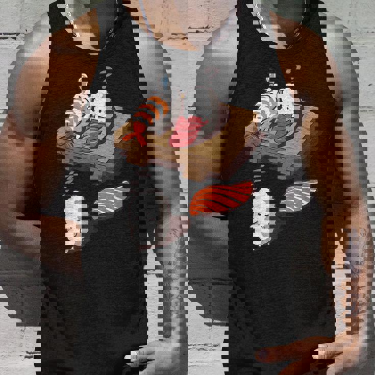 寝ぼける 寿司 すし えび サーモン まぐろ タンクトップ 彼への贈り物