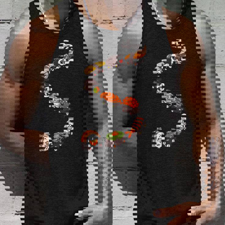 寿司 の 電車 すし いくら サーモン たまご 鉄火巻き タンクトップ 彼への贈り物