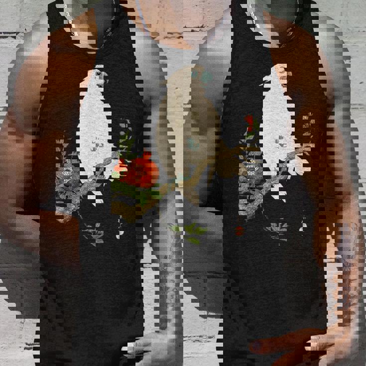 小原 古邨1877年－1945年 、【オウムにザクロ】、日本文化 日本画 タンクトップ 彼への贈り物