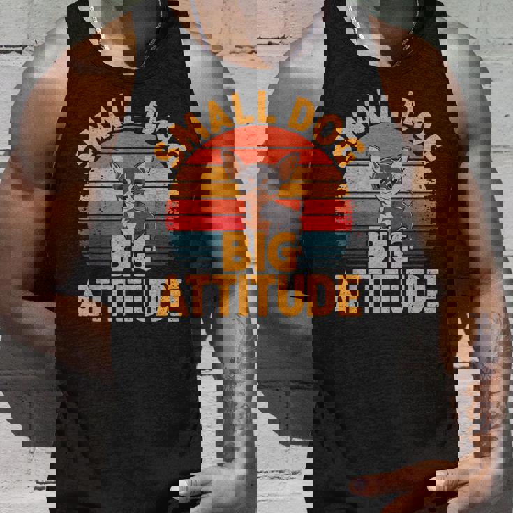 小型犬 大きな態度 レトロ 犬 品種 チワワ タンクトップ 彼への贈り物