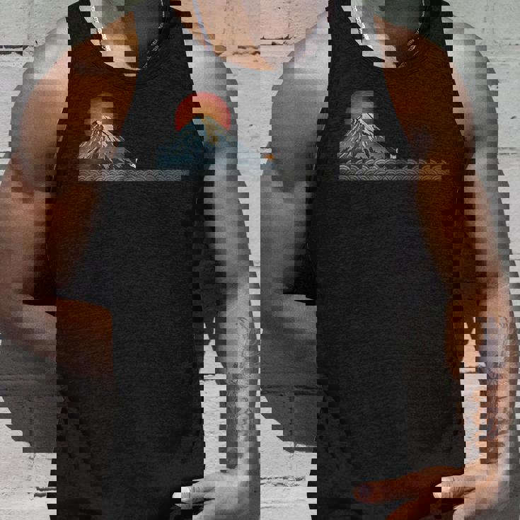 山 柴犬秋田犬かわいい犬と富士 タンクトップ 彼への贈り物