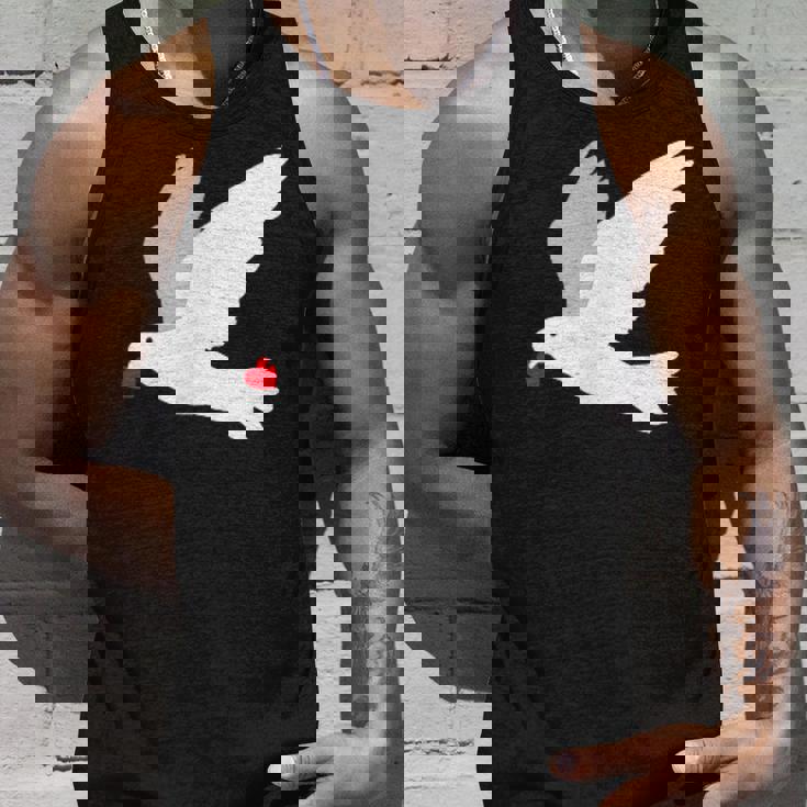 平和への愛を込めた白い鳩 タンクトップ 彼への贈り物