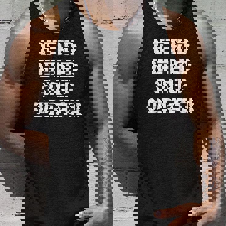 廃止された精製シロップオペレーター タンクトップ 彼への贈り物