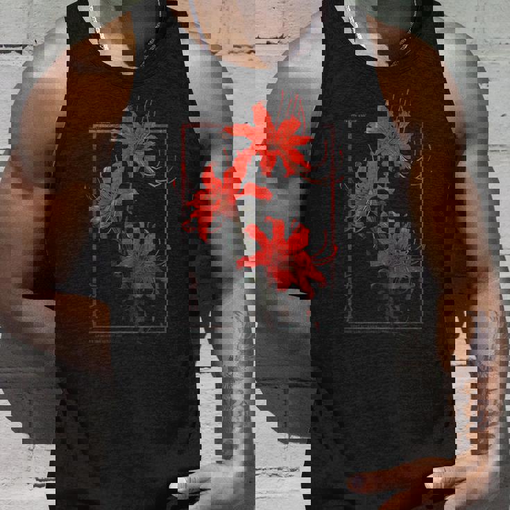 彼岸花 または 曼珠沙華 グランジ 日本の アニメ 美学 タンクトップ 彼への贈り物