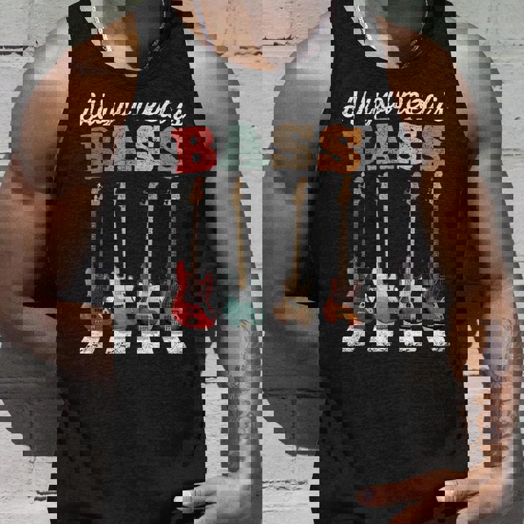 必要なのはベースだけ ベーシストのための有名なクロスウォーク All You Need Is Bass タンクトップ 彼への贈り物