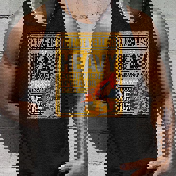 怒鳴らないよ俺は重機オペレーター建設業だ タンクトップ 彼への贈り物