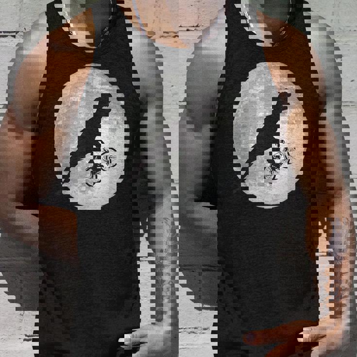 恐竜 ダイナソー 面白いtシャツ ティラノサウルス 月と自転車 サイクリング アート メンズ 子供 おもしろ 服 ネタ タンクトップ 彼への贈り物