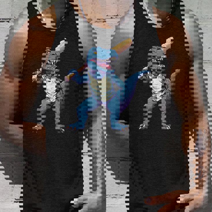 恐竜 野球 シーズン バット ボール パーク トレックス ディノ ホームラン ヒット タンクトップ 彼への贈り物