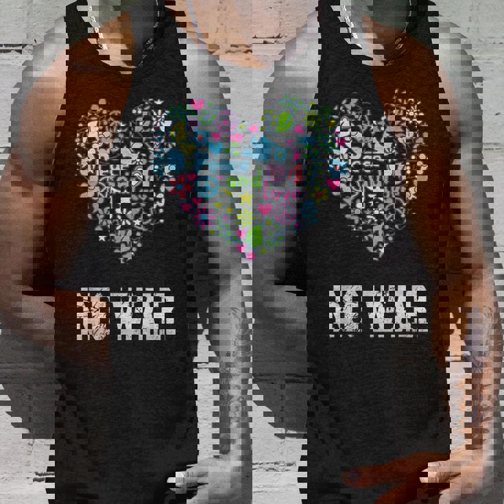 戦争なし、平和、反戦、戦争なし タンクトップ 彼への贈り物