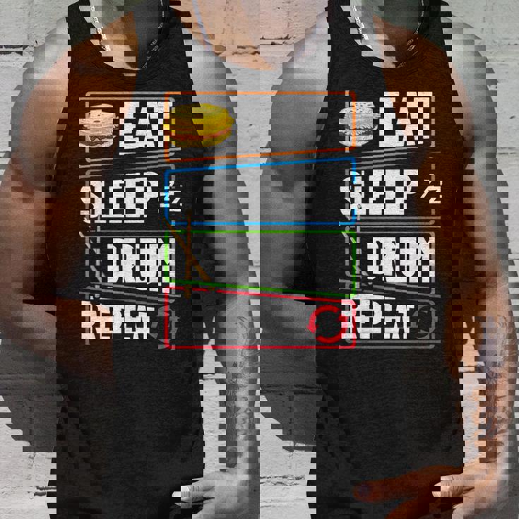 打楽器 ドラム 音楽 ドラマー ミュージシャン プレイヤー タンクトップ 彼への贈り物