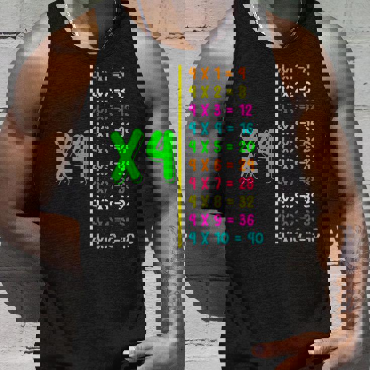 掛け算表4 小学生 算数の日 キッズ 男の子 タンクトップ 彼への贈り物