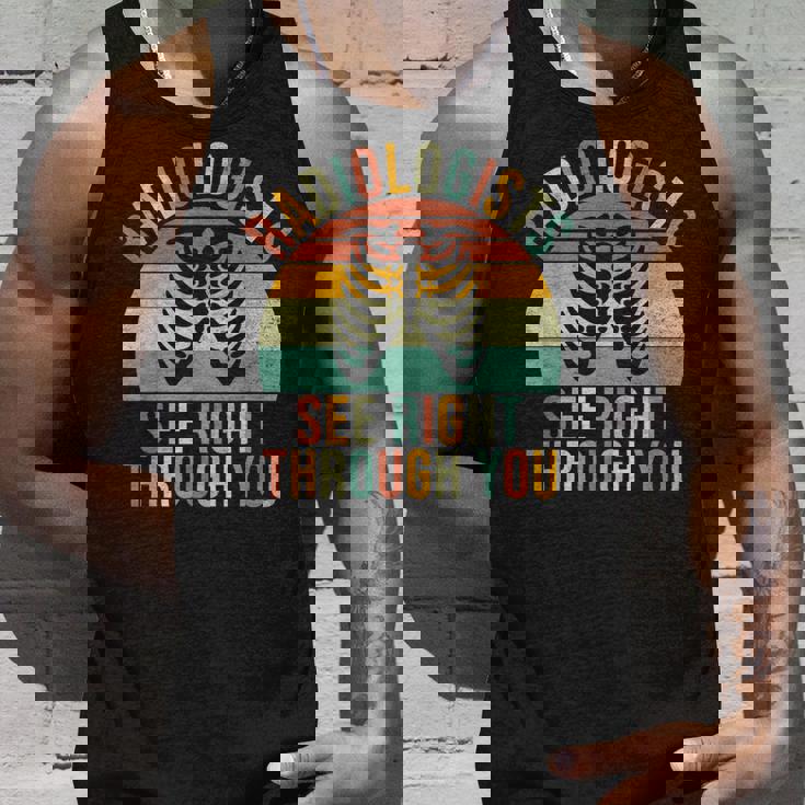 放射線科医があなたを通して見る放射線科 タンクトップ 彼への贈り物