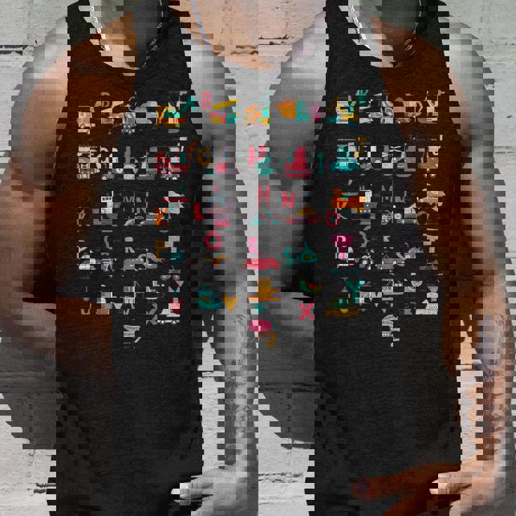 救急車掘削機ヘリコプタートラック車両abc幼児 タンクトップ 彼への贈り物