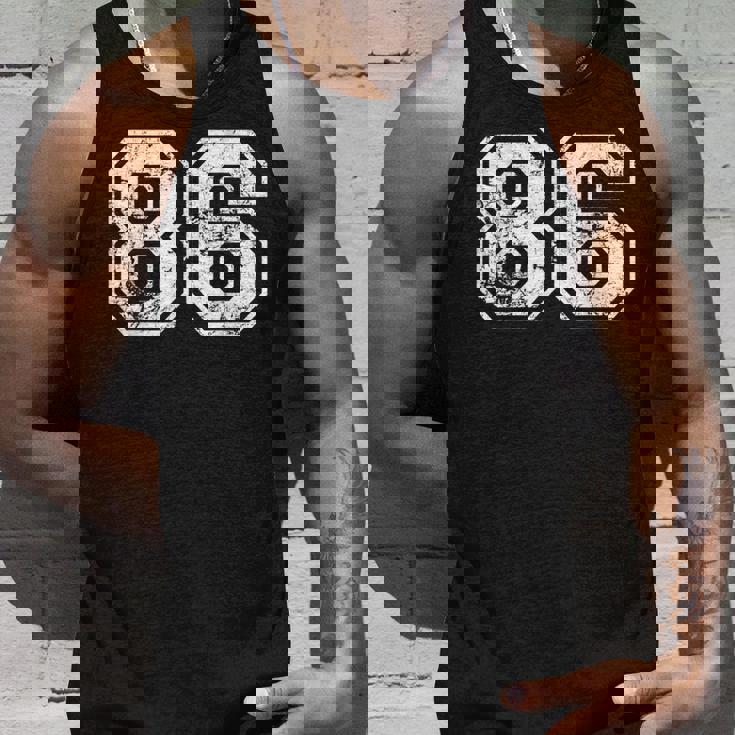 数字 86 ヴィンテージ 1986 誕生日 レトロ ヴィンテージ ルック タンクトップ 彼への贈り物