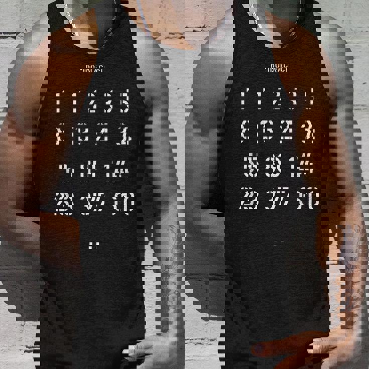 数字デザイン フィボナッチのエピソード タンクトップ 彼への贈り物