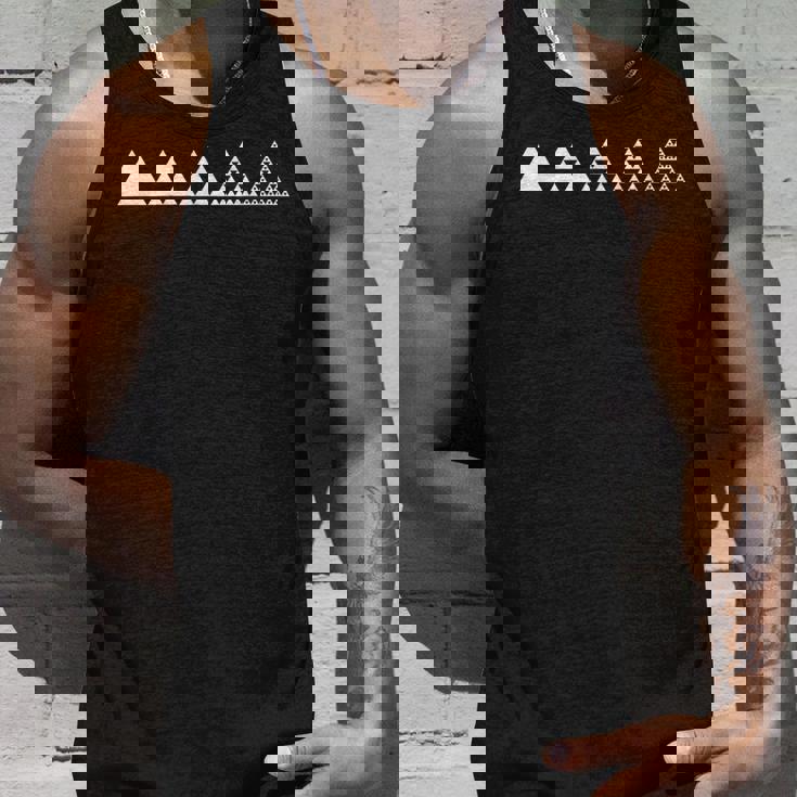 数学シェルピンスキーの三角形フラクタル幾何学数学 タンクトップ 彼への贈り物