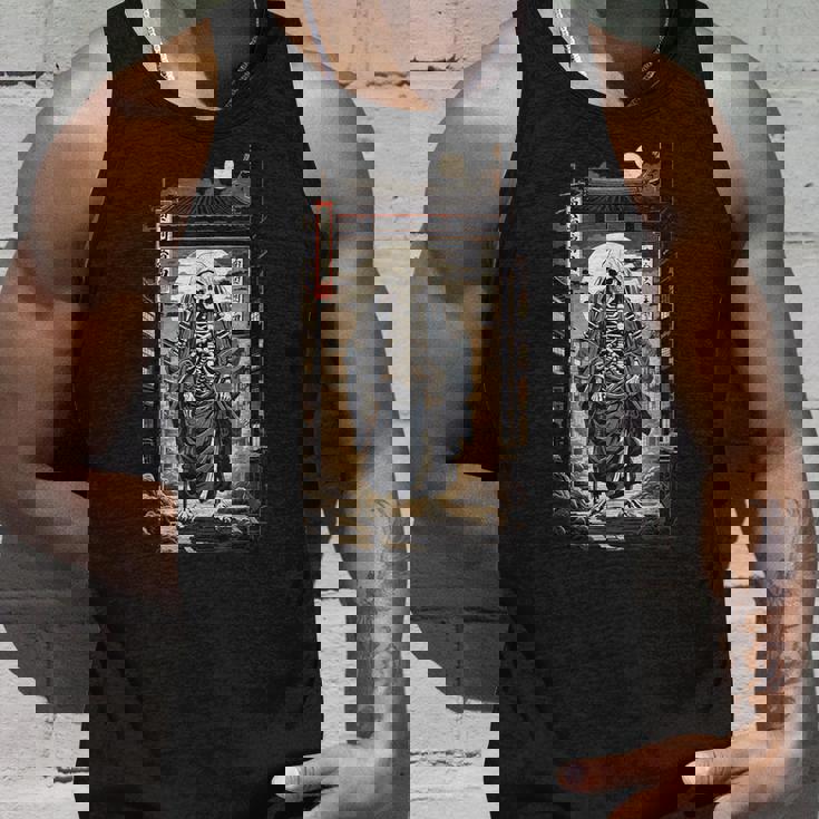 日本 妖怪 骨格 幽霊 美的 江戸 芸術 浮世絵風 タンクトップ 彼への贈り物